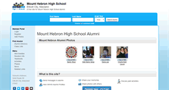 Desktop Screenshot of mounthebronhighschool.org